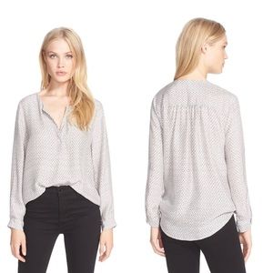 Joie 'Arrosa' Silk Print Popover Blouse